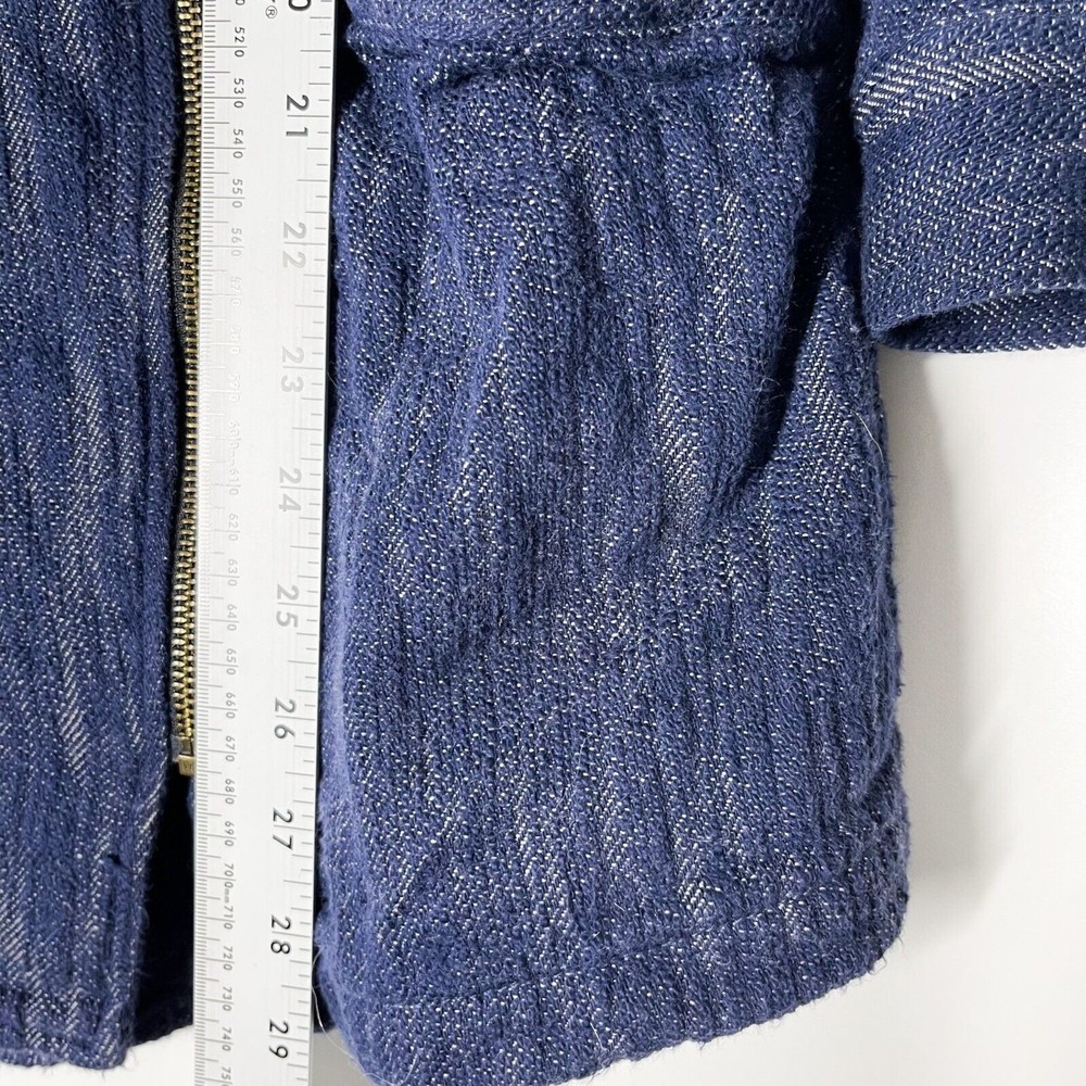 CAbi Women's Adventure Anorak Long Jacket Blue Zip Front Hooded #5100 Size‎ XS - Picture 4 of 7